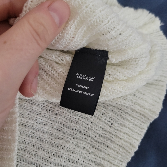 Torrid SIZE 1 EXTRA LARGE IVORY POINTELLE PULLOVER BALLOON SLEEVE SWEATER NWT - Picture 5 of 10